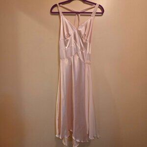 Vintage Delicates Blush Pink Silky Gown S